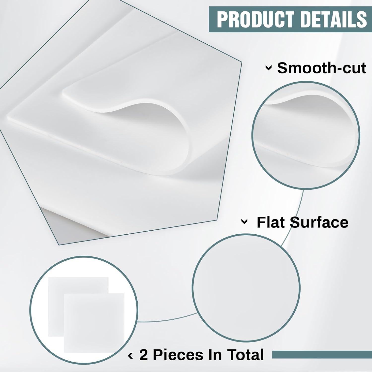 Лист силиконовой резины 12 x 12 дюймов, белая резиновая прокладка 1/8 дюйма, сверхпрочный термостойкий резиновый материал прокладки - поставщики Paidu